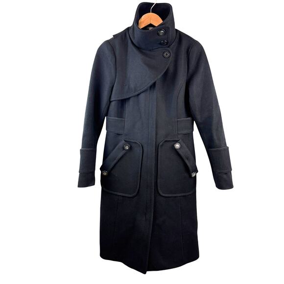 Soia & Kyo Jackets & Blazers - Soia & Kyo Wool Blend Peacoat Black Women's S Full Zip High Collar